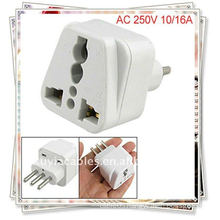 Italy to Universal Travel Plug Power Adapter AC 250V(italy plug adapter)